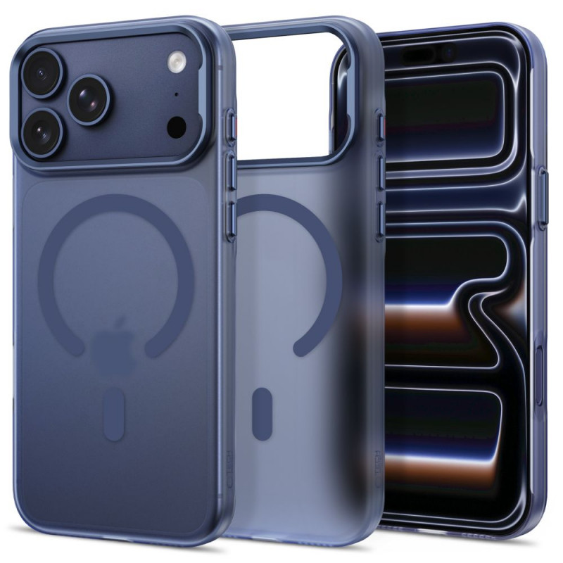 Tech-Protect MagZero MagSafe dėklas, skirtas Apple iPhone 17 Pro Max / 18 Pro Max, matinis tamsiai mėlynas