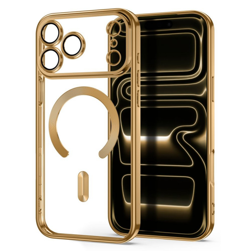 Tech-Protect Magflex MagSafe dėklas, skirtas Apple iPhone 17 Pro / 18 Pro, blizgaus aukso spalvos