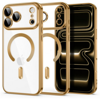 Tech-Protect Magflex MagSafe dėklas, skirtas Apple iPhone 17 Pro Max / 18 Pro Max, blizgaus aukso spalvos
