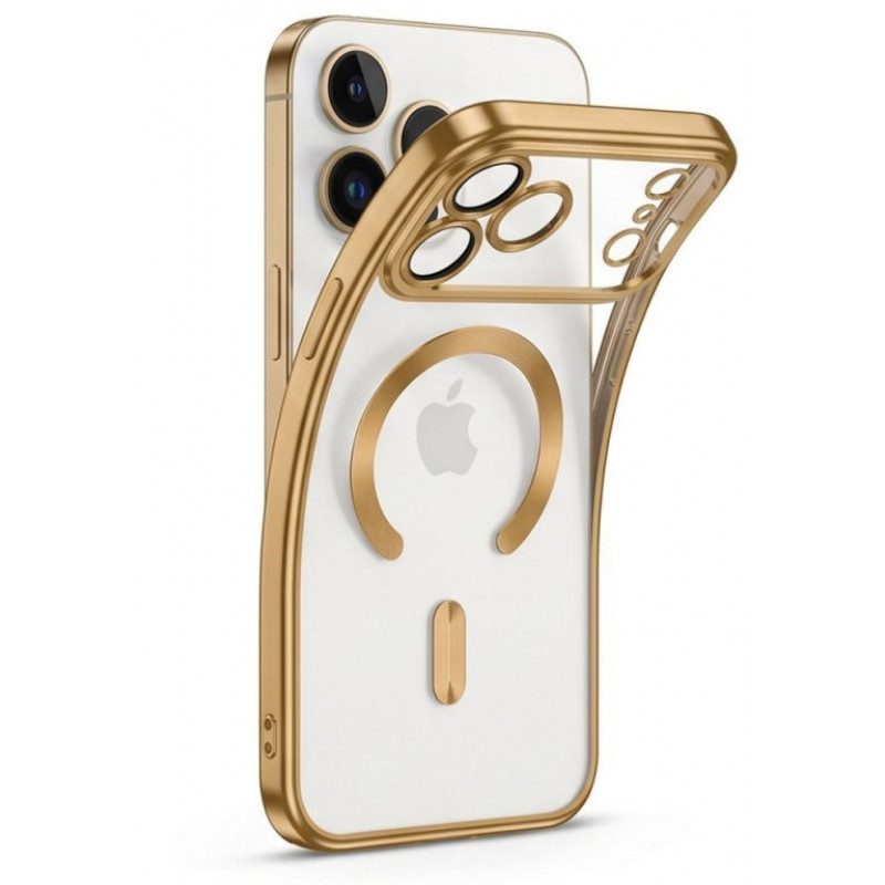 Tech-Protect Magflex MagSafe dėklas, skirtas Apple iPhone 17 Pro Max / 18 Pro Max, blizgaus aukso spalvos