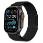 Tech-Protect Nylon Sport dirželis, skirtas Apple Watch 44/45/46/49 mm, juodas