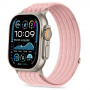 Tech-Protect Nylon Sport dirželis, skirtas Apple Watch 44/45/46/49 mm, šviesiai rožinis