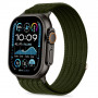 Tech-Protect Nylon Sport dirželis, skirtas Apple Watch 44/45/46/49 mm, tamsiai žalias