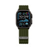 Tech-Protect Nylon Sport dirželis, skirtas Apple Watch 44/45/46/49 mm, tamsiai žalias