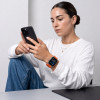 Tech-Protect Nylon Sport dirželis, skirtas Apple Watch 44/45/46/49 mm, oranžinis
