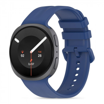 Tech-Protect Silicone Evo dirželis Samsung Galaxy Watch 8 / 9 / Classic 40 / 44 / 46 mm laikrodžiams, tamsiai mėlynas