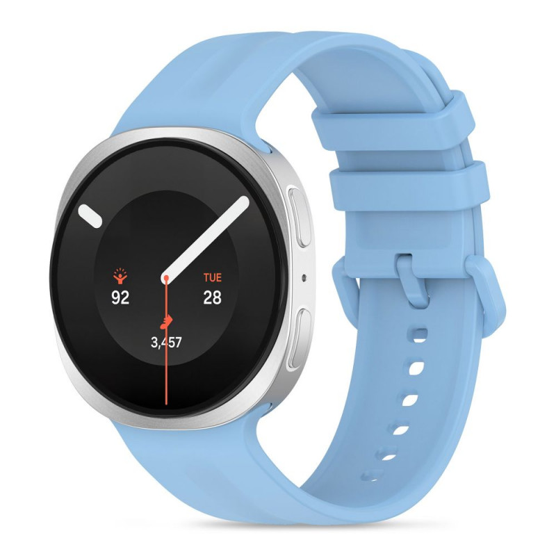 Tech-Protect Silicone Evo dirželis Samsung Galaxy Watch 8 / 9 / Classic 40 / 44 / 46 mm laikrodžiams, šviesiai mėlynas
