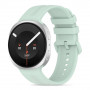 Tech-Protect Silicone Evo dirželis Samsung Galaxy Watch 8 / 9 / Classic 40 / 44 / 46 mm laikrodžiams, mėtinio kremo spalvos