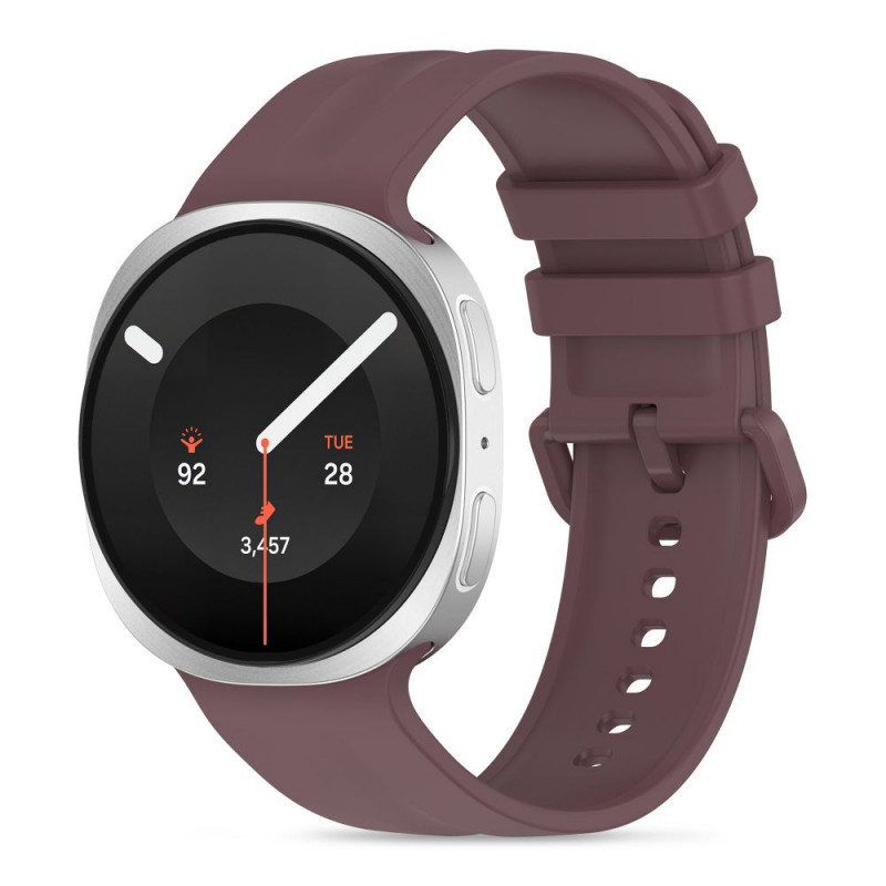 Tech-Protect Silicone Evo dirželis Samsung Galaxy Watch 8 / 9 / Classic 40 / 44 / 46 mm laikrodžiams, aksominės slyvos spalvos