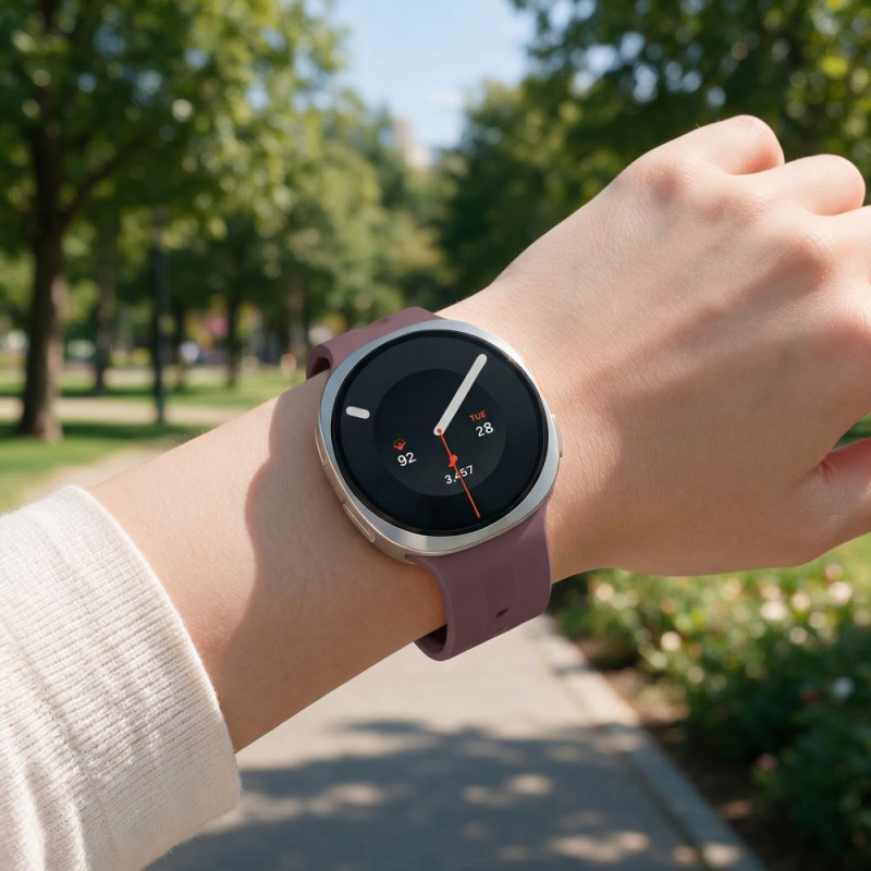 Tech-Protect Silicone Evo dirželis Samsung Galaxy Watch 8 / 9 / Classic 40 / 44 / 46 mm laikrodžiams, aksominės slyvos spalvos