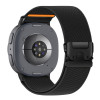 Tech-Protect Nylon Clasp laikrodžio dirželis, skirtas Samsung Galaxy Watch 8 / 9 / Classic 40 / 44 / 46 mm, juodas