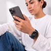 Tech-Protect Nylon Clasp laikrodžio dirželis, skirtas Samsung Galaxy Watch 8 / 9 / Classic 40 / 44 / 46 mm, tamsiai mėlynas