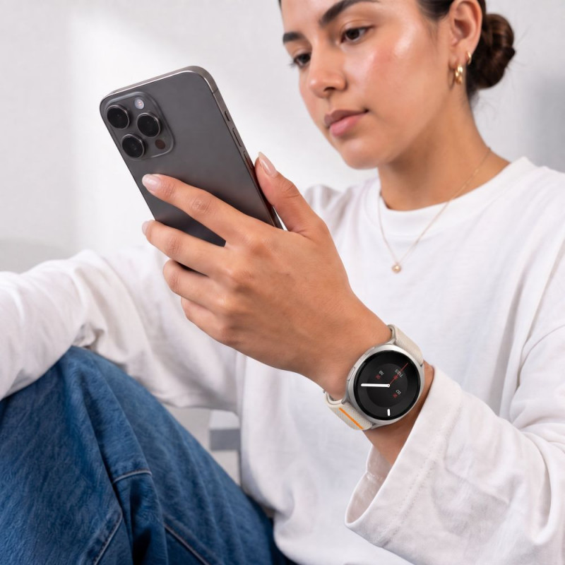 Tech-Protect Nylon Clasp laikrodžio dirželis, skirtas Samsung Galaxy Watch 8 / 9 / Classic 40 / 44 / 46 mm, Starlight