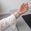 Tech-Protect Nylon Clasp laikrodžio dirželis, skirtas Samsung Galaxy Watch 8 / 9 / Classic 40 / 44 / 46 mm, Starlight