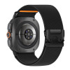 Tech-Protect Nylon Clasp laikrodžio dirželis, skirtas Samsung Galaxy Watch Ultra 1 / 2 2024-2026 47 mm, juodas