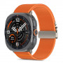Tech-Protect Nylon Clasp laikrodžio dirželis, skirtas Samsung Galaxy Watch Ultra 1 / 2 2024-2026 47 mm, oranžinis