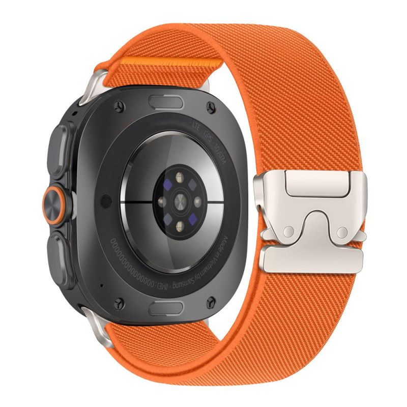 Tech-Protect Nylon Clasp laikrodžio dirželis, skirtas Samsung Galaxy Watch Ultra 1 / 2 2024-2026 47 mm, oranžinis