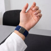 Tech-Protect Nylon Clasp laikrodžio dirželis, skirtas Samsung Galaxy Watch Ultra 1 / 2 2024-2026 47 mm, tamsiai mėlynas