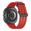 Tech-Protect Iconband Pro laikrodžio dirželis, skirtas Samsung Galaxy Watch Ultra 1 / 2 2024-2026 47 mm, tamsiai raudonas