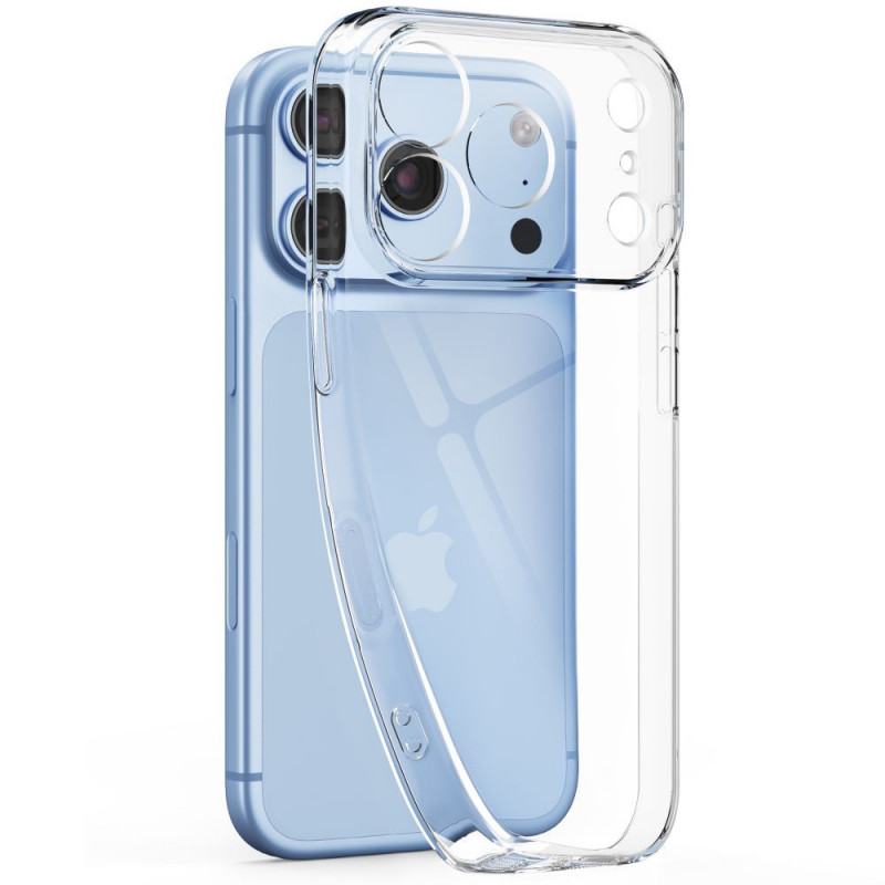 Tech-Protect FlexAir + Glass dėklas su grūdintu stiklu (2 vnt.) telefonui Apple iPhone 17 Pro / 18 Pro, skaidrus