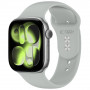 Tech-Protect Silicone dirželis, skirtas Apple Watch 8/9/10/11/12/SE 40/41/42 mm, pilkas