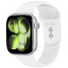 Tech-Protect Silicone dirželis, skirtas Apple Watch 8/9/10/11/12/SE 40/41/42 mm, baltas