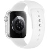 Tech-Protect Silicone dirželis, skirtas Apple Watch 8/9/10/11/12/SE 40/41/42 mm, baltas