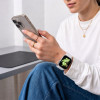 Tech-Protect Silicone dirželis, skirtas Apple Watch 8/9/10/11/12/SE 40/41/42 mm, baltas