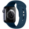 Tech-Protect Silicone dirželis, skirtas Apple Watch 8/9/10/11/12/SE 40/41/42 mm, tamsiai mėlynas