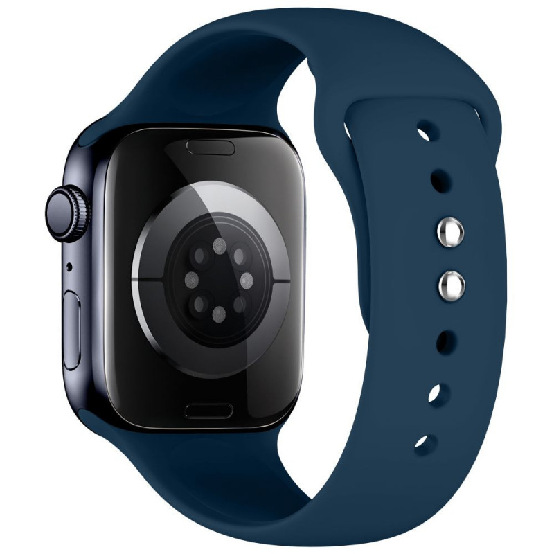 Tech-Protect Silicone dirželis, skirtas Apple Watch 8/9/10/11/12/SE 40/41/42 mm, tamsiai mėlynas