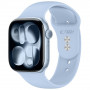 Tech-Protect Silicone dirželis, skirtas Apple Watch 8/9/10/11/12/SE 40/41/42 mm, šviesiai mėlynas