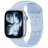 Tech-Protect Silicone dirželis, skirtas Apple Watch 8/9/10/11/12/SE 40/41/42 mm, šviesiai mėlynas