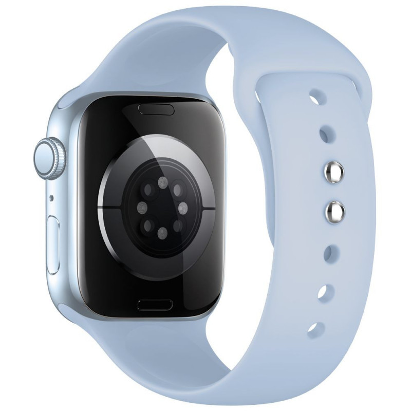 Tech-Protect Silicone dirželis, skirtas Apple Watch 8/9/10/11/12/SE 40/41/42 mm, šviesiai mėlynas