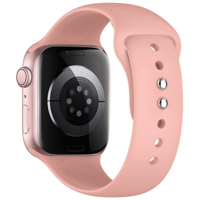 Tech-Protect Silicone dirželis, skirtas Apple Watch 8/9/10/11/12/SE/Ultra 44/45/46/49 mm, dulkių rožės spalvos