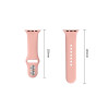 Tech-Protect Silicone dirželis, skirtas Apple Watch 8/9/10/11/12/SE/Ultra 44/45/46/49 mm, dulkių rožės spalvos