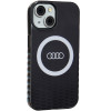 Audi IML Big Logo MagSafe dėklas iPhone 15 / 14 / 13, juodas (AUDI000075)