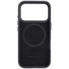 Audi R8 Genuine Leather MagSafe dėklas iš natūralios odos iPhone 18 Pro / 17 Pro, juodas su raudonu (AUDI000239)