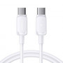 Joyroom S-A14 Multi-Color Series USB-C - USB-C laidas, 60 W, 480 Mbps, 1,2 m, baltas (S-CC100A141W)