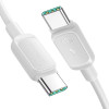 Joyroom S-A14 Multi-Color Series USB-C - USB-C laidas, 60 W, 480 Mbps, 1,2 m, baltas (S-CC100A141W)