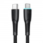 Joyroom Starry Series SA32-CC3 USB-C - USB-C kabelis, 60 W, 480 Mbps, 1 m, juodas