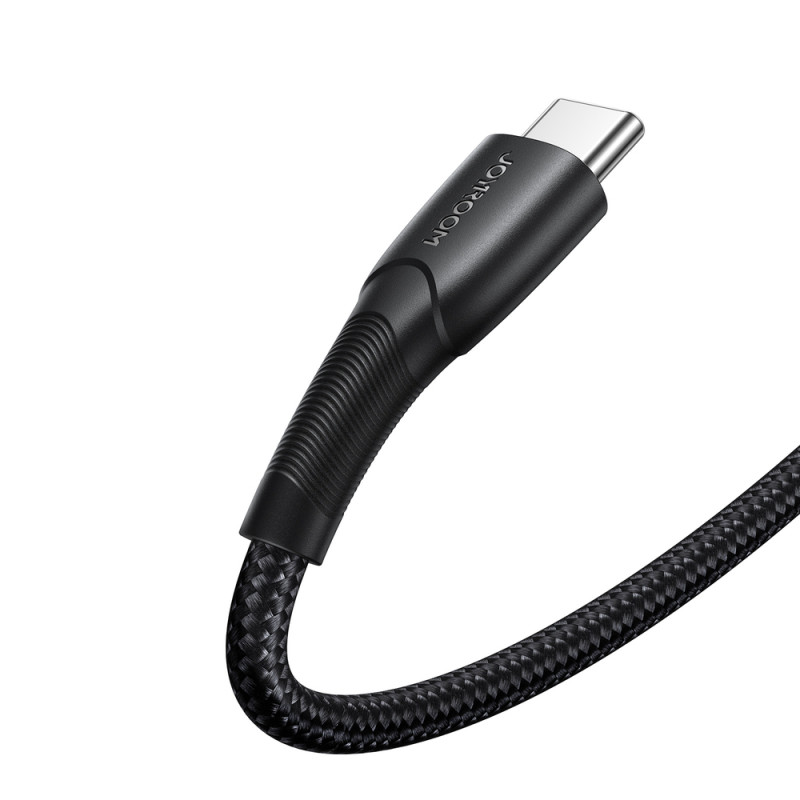 Joyroom Starry Series SA32-CC3 USB-C - USB-C kabelis, 60 W, 480 Mbps, 1 m, juodas