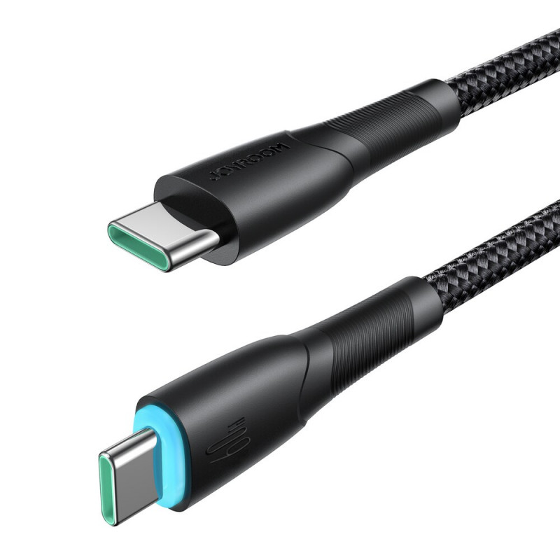 Joyroom Starry Series SA32-CC3 USB-C - USB-C kabelis, 60 W, 480 Mbps, 1 m, juodas