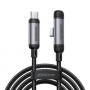 Joyroom EnjoyX Series S-A56 90° USB-C - USB-C kabelis, 60 W, 480 Mbps, 1,2 m, juodas
