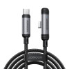Joyroom EnjoyX Series S-A56 90° USB-C - USB-C kabelis, 60 W, 480 Mbps, 1,2 m, juodas