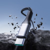 Joyroom Flash Series S-A28 USB-C - USB-C kabelis, 60 W, 480 Mbps, 1 m, juodas