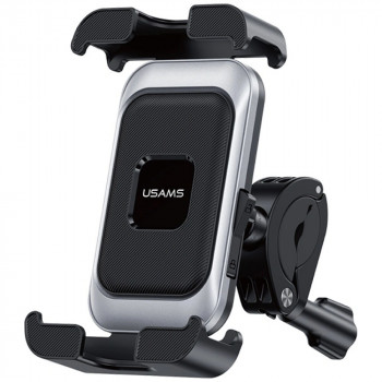 USAMS ZJ082 dviračio telefono laikiklis, juodas