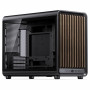 Jonsbo D33 Wood kompiuterio korpusas, Micro-ATX, mATX, grūdintas stiklas, juodas, mediena