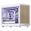 Jonsbo D33 Wood kompiuterio korpusas, mažas korpusas, mATX, grūdintas stiklas, baltas, mediena (D33 WD/WHITE)