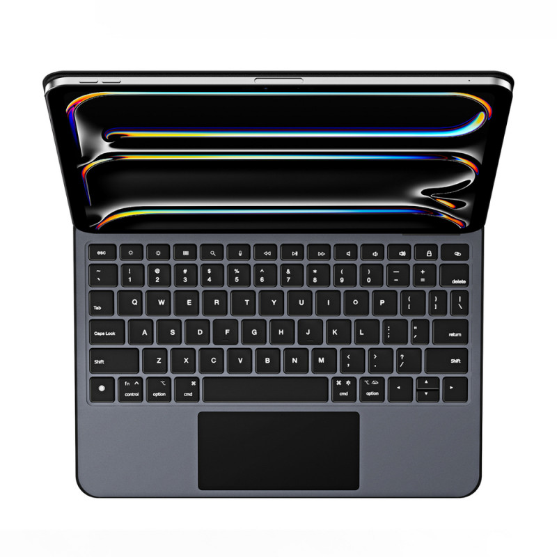 Dux Ducis MK serijos dėklas su klaviatūra, skirtas iPad Pro 11″ (2024), juodas