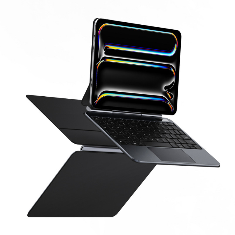 Dux Ducis MK serijos dėklas su klaviatūra, skirtas iPad Pro 11″ (2024), juodas
